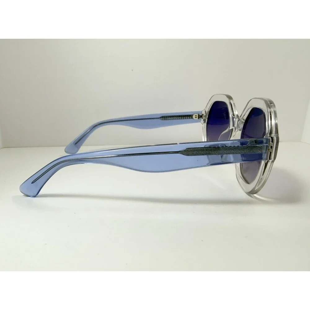 Vincent Chase VC S15126 Polarized Sunglasses Women's Clear Blue Frame Purple